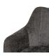 SILLA BRAZOS GRIS OSCURO TEJIDO-METAL 58 X 58 X 83 CM