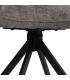 SILLA BRAZOS GRIS OSCURO TEJIDO-METAL 58 X 58 X 83 CM