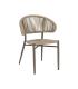 SILLA NATURAL-GRIS PE-ALUMINIO EXTERIOR 59 X 58 X 79 CM
