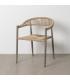SILLA NATURAL-GRIS PE-ALUMINIO EXTERIOR 57,50 X 56 X 74 CM