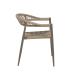 SILLA NATURAL-GRIS PE-ALUMINIO EXTERIOR 57,50 X 56 X 74 CM