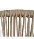SILLA NATURAL-GRIS PE-ALUMINIO EXTERIOR 57,50 X 56 X 74 CM