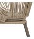 SILLA NATURAL-GRIS PE-ACERO EXTERIOR 58 X 58 X 77,50 CM