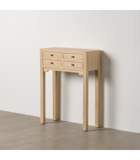 CONSOLA NATURAL DM-MADERA 63 X 26 X 85 CM