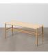 BANCO NATURAL CUERDA-METAL 100 X 35 X 46 CM