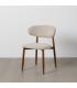 SILLA BEIGE TEJIDO-METAL 53 X 51 X 76,50 CM