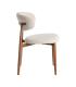 SILLA BEIGE TEJIDO-METAL 53 X 51 X 76,50 CM