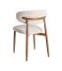 SILLA BEIGE TEJIDO-METAL 53 X 51 X 76,50 CM