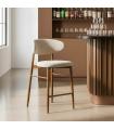 TABURETE 65CM BEIGE TEJIDO-METAL 53 X 52 X 95 CM