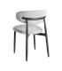 SILLA GRIS TEJIDO-METAL 53 X 51 X 76,50 CM