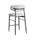 TABURETE 65CM GRIS TEJIDO-METAL 53 X 52 X 95 CM