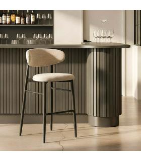 TABURETE 75CM GRIS TEJIDO-METAL 54 X 52 X 105 CM