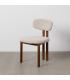 SILLA BEIGE TEJIDO-METAL 50 X 47 X 81 CM