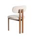 SILLA BEIGE TEJIDO-METAL 50 X 47 X 81 CM
