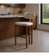 TABURETE 75CM BEIGE TEJIDO-METAL 50 X 47 X 109 CM