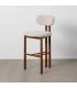 TABURETE 75CM BEIGE TEJIDO-METAL 50 X 47 X 109 CM