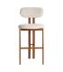 TABURETE 75CM BEIGE TEJIDO-METAL 50 X 47 X 109 CM