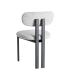 SILLA GRIS TEJIDO-METAL 50 X 47 X 81 CM