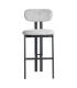 TABURETE 75CM GRIS TEJIDO-METAL 50 X 47 X 109 CM