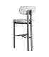 TABURETE 75CM GRIS TEJIDO-METAL 50 X 47 X 109 CM