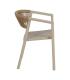 SILLA APILABLE BEIGE POLIPROPILENO 56 X 52 X 76 CM