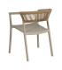 SILLA APILABLE BEIGE POLIPROPILENO 56 X 52 X 76 CM