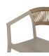 SILLA APILABLE BEIGE POLIPROPILENO 56 X 52 X 76 CM