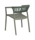 SILLA APILABLE VERDE POLIPROPILENO 56 X 52 X 76 CM