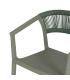 SILLA APILABLE VERDE POLIPROPILENO 56 X 52 X 76 CM