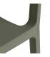 SILLA APILABLE VERDE POLIPROPILENO 56 X 52 X 76 CM