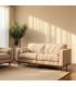 SOFÁ 2 PLAZAS BEIGE TEJIDO-MADERA 172 X 91 X 84 CM