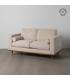 SOFÁ 2 PLAZAS BEIGE TEJIDO-MADERA 172 X 91 X 84 CM