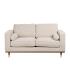 SOFÁ 2 PLAZAS BEIGE TEJIDO-MADERA 172 X 91 X 84 CM