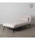 CHAISE-LOUNGER CREMA TEJIDO-METAL 168 X 90 X 82 CM
