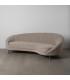 SOFÁ 3 PLAZAS TAUPE TEJIDO-METAL 247 X 105 X 81 CM