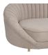 SOFÁ 3 PLAZAS TAUPE TEJIDO-METAL 247 X 105 X 81 CM