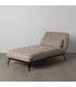 CHAISE-LOUNGER TAUPE TEJIDO-METAL 168 X 90 X 82 CM