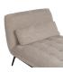 CHAISE-LOUNGER TAUPE TEJIDO-METAL 168 X 90 X 82 CM