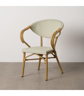 SILLA AGUAMARINA ALUMINIO-TEXTILENO 57 X 58,50 X 82 CM