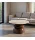 MESA CENTRO MÁRMOL/MADERA SALÓN 75 X 75 X 39 CM