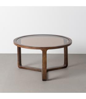 MESA CENTRO MADERA DE MANGO SALÓN 75 X 75 X 42 CM