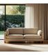 SOFÁ 3 PLAZAS BEIGE TEJIDO-MADERA 221 X 90 X 87 CM