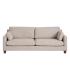 SOFÁ 3 PLAZAS BEIGE TEJIDO-MADERA 221 X 90 X 87 CM