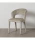 SILLA BEIGE TEJIDO-METAL 55 X 60 X 80 CM