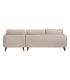 SOFÁ CHAISE LONGUE BEIGE TEJIDO-MADERA 240 X 155 X 86 CM