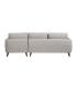 SOFÁ CHAISE LONGUE GRIS TEJIDO-MADERA 240 X 155 X 86 CM